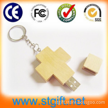 Free Laser Engraving Logo Promotional Wooden USB Flash Drive
